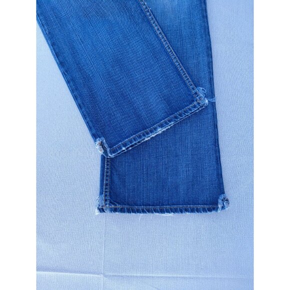 Vtg BKE Carson Jeans 36 X-Long Distressed Ripped Whiskered Denim Straight Leg - Picture 9 of 13